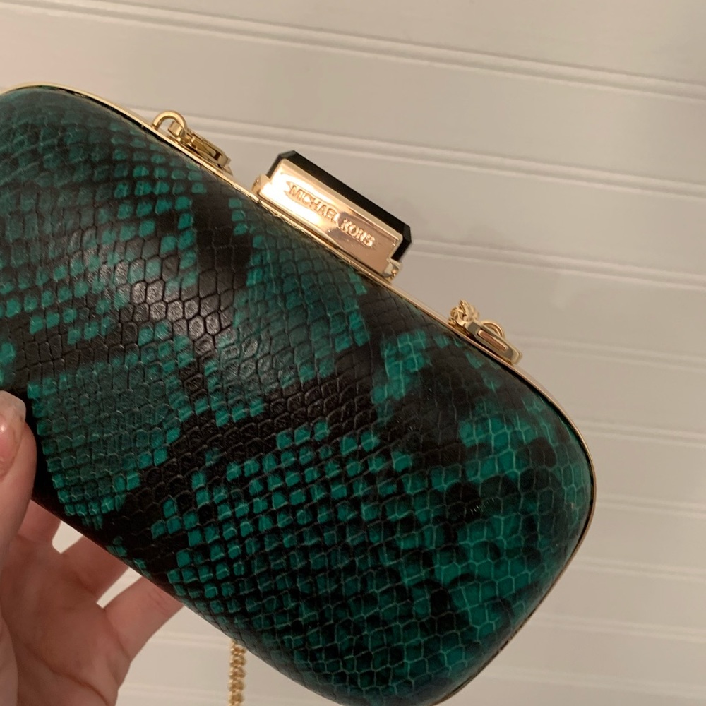 Michael Kors Python Print clutch